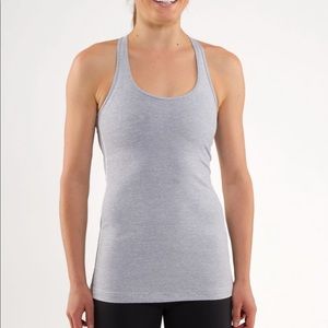 Lululemon heathers coal wee stripe tank